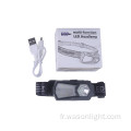 Clip rotatif rechargeable LED sur la lampe frontale